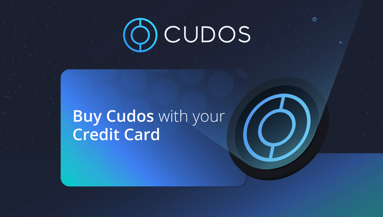 Get your hands on CUDOS tokens using just your credit or debit card