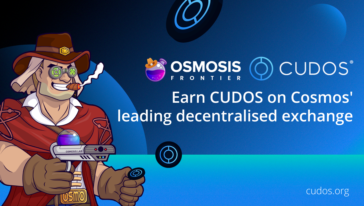 Earn CUDOS on Cosmos’ leading decentralised exchange – Osmosis Frontier